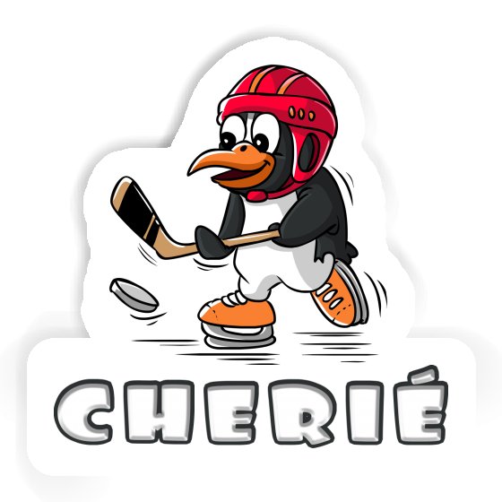 Cherié Autocollant Pingouin de hockey Laptop Image