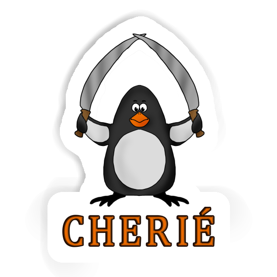 Cherie Sticker Kampfpinguin Laptop Image