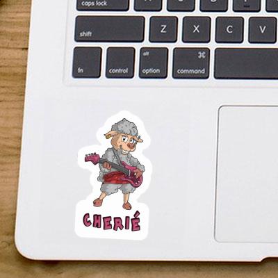 Sticker Cherie Rockergirl Laptop Image