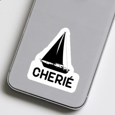 Sticker Segelboot Cherie Notebook Image