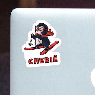 Skifahrerin Sticker Cherié Notebook Image