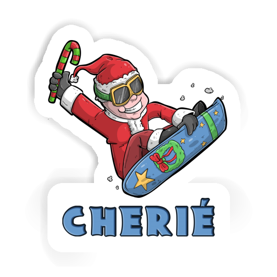 Sticker Snowboarder Cherié Image