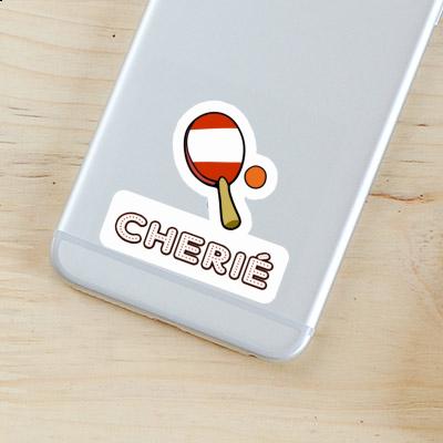 Cherié Sticker Table Tennis Paddle Image