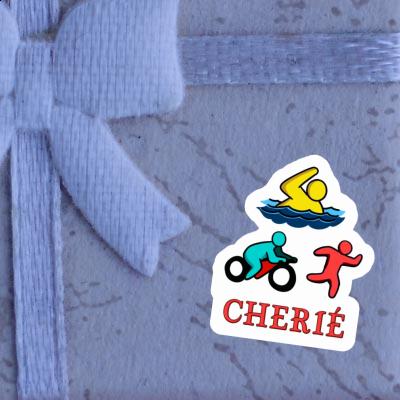 Sticker Cherié Triathlete Laptop Image