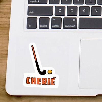 Sticker Cherié Floorball Stick Notebook Image