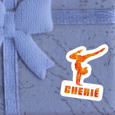 Sticker Yoga Woman Cherie Laptop Image