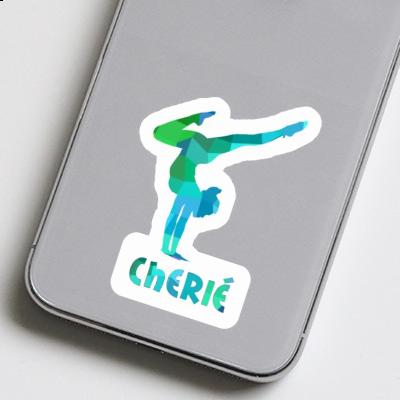 Yoga Woman Sticker Cherie Laptop Image