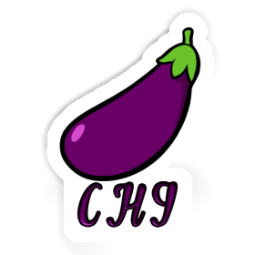 Aubergine Sticker Chi Image