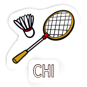 Sticker Badminton Racket Chi Image