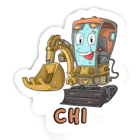 Sticker Little Excavator Chi Image