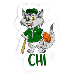 Chi Sticker Baseball Cat Image