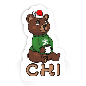 Sticker Christmas Bear Chi Image