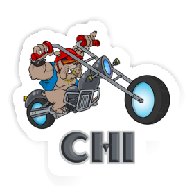 Sticker Motorbike Rider Chi Image