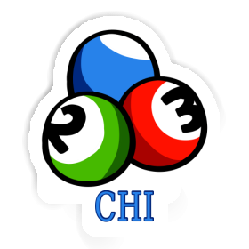 Sticker Billiard Ball Chi Image