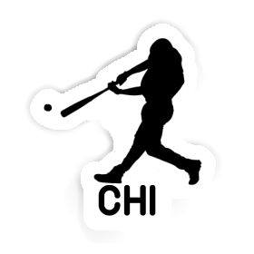 Sticker Baseball Player Chi Image