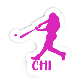 Sticker Baseball Player Chi Image