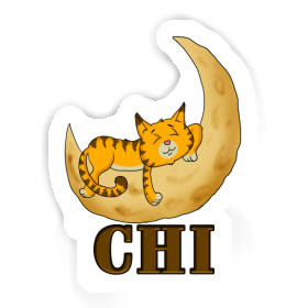 Sticker Sleeping Cat Chi Image