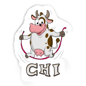 Sticker Fitness Cow Chi Image