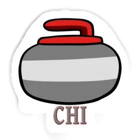 Sticker Curling Stone Chi Image