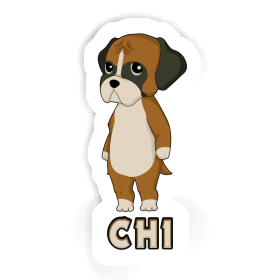 Sticker German Boxer Chi Image