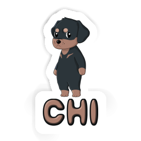 Chi Autocollant Rottweiler Image