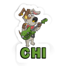 Chi Sticker Guitarist Image