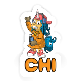 Sticker Hip-Hop Unicorn Chi Image