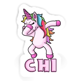 Dabbing Unicorn Sticker Chi Image