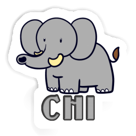 Aufkleber Elefant Chi Image