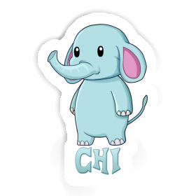 Aufkleber Chi Elefant Image