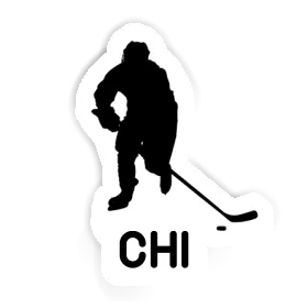 Hockey Player Sticker Chi Image