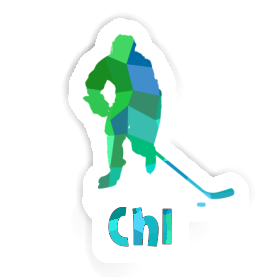 Sticker Chi Hockey Player Image