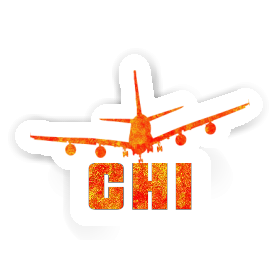 Sticker Airplane Chi Image