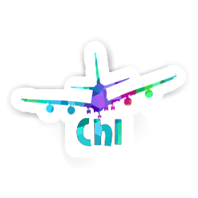 Sticker Airplane Chi Image