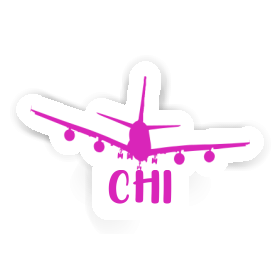 Sticker Airplane Chi Image