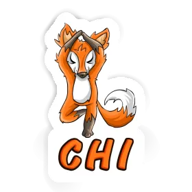 Sticker Yoga Fox Chi Image