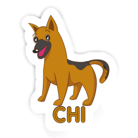 Sticker Chi Sheperd Dog Image