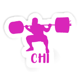 Sticker Weightlifter Chi Image