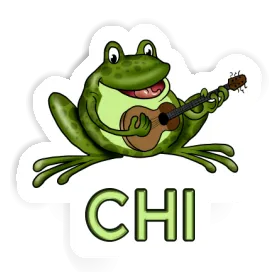 Sticker Chi Guitar Frog Image