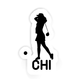 Golfer Sticker Chi Image