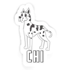 Sticker Great Dane Chi Image