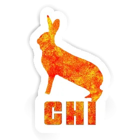 Chi Autocollant Lapin Image