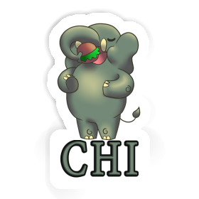 Sticker Elephant Chi Image