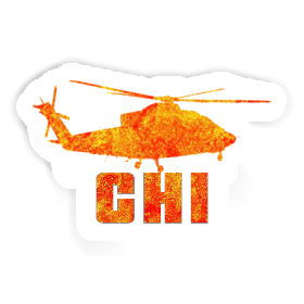 Sticker Chi Helicopter Image