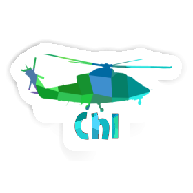 Sticker Chi Helicopter Image