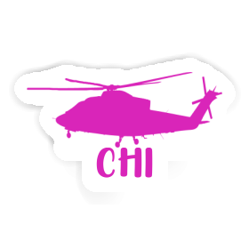 Chi Sticker Helicopter Image