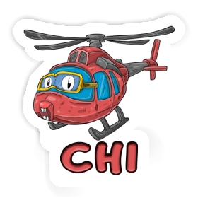 Sticker Chi Helicopter Image