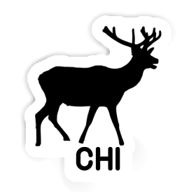 Chi Autocollant Cerf Image