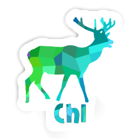 Cerf Autocollant Chi Image