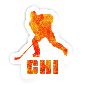 Hockey Player Sticker Chi Image